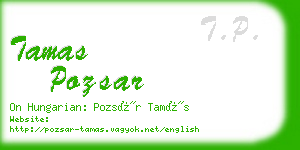 tamas pozsar business card